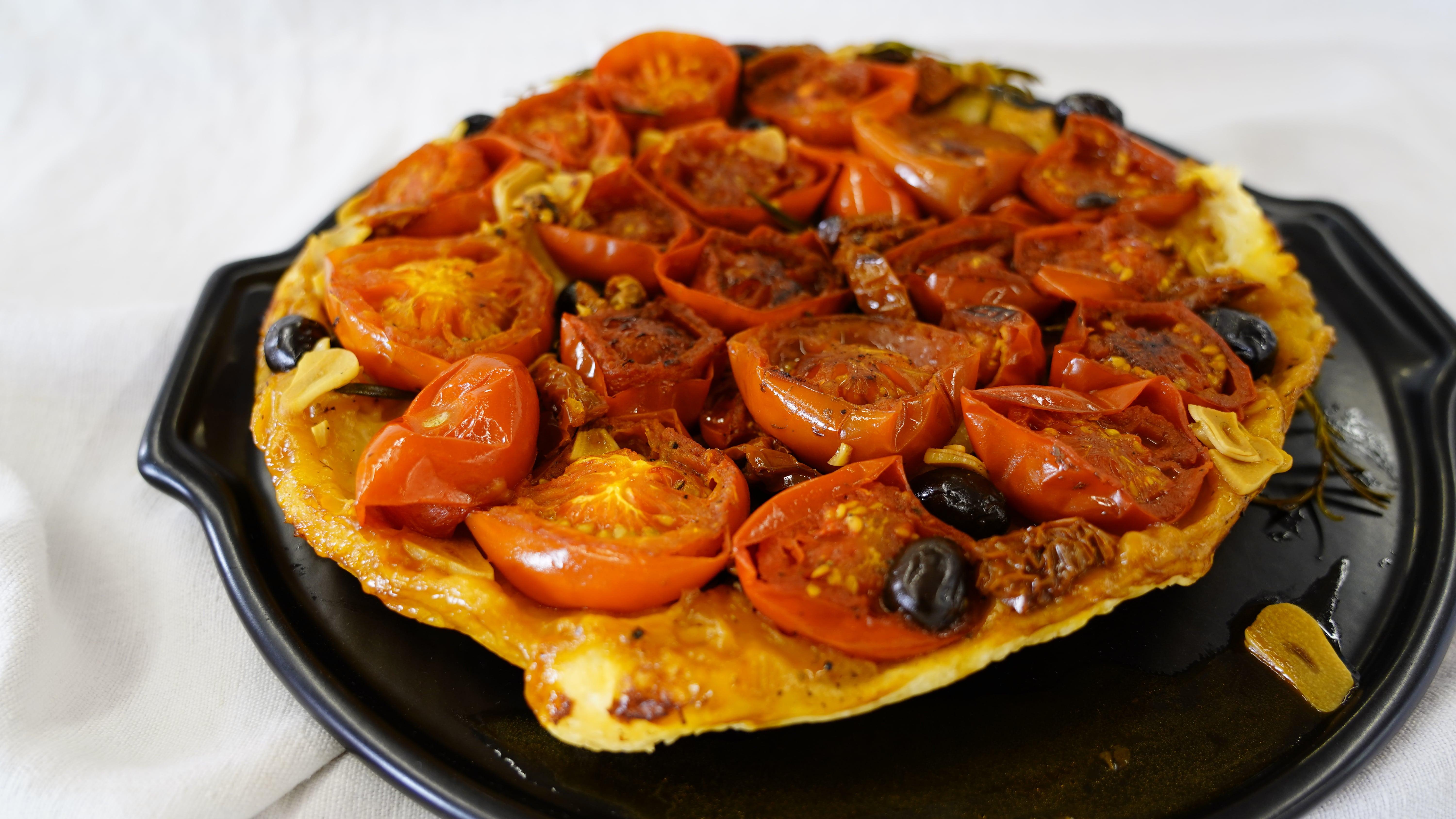 La tarte aux tomates est délicieuse