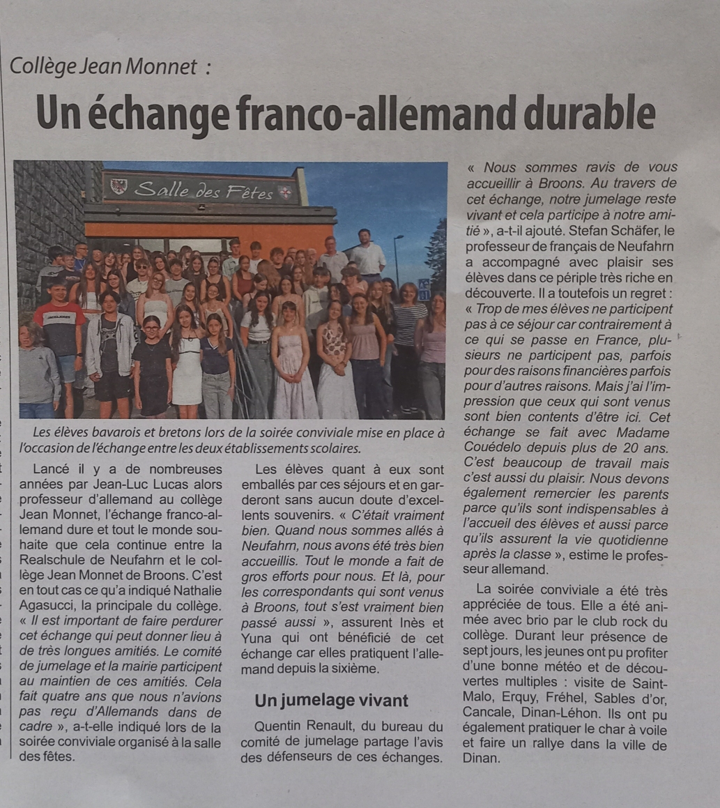 Echange scolaire