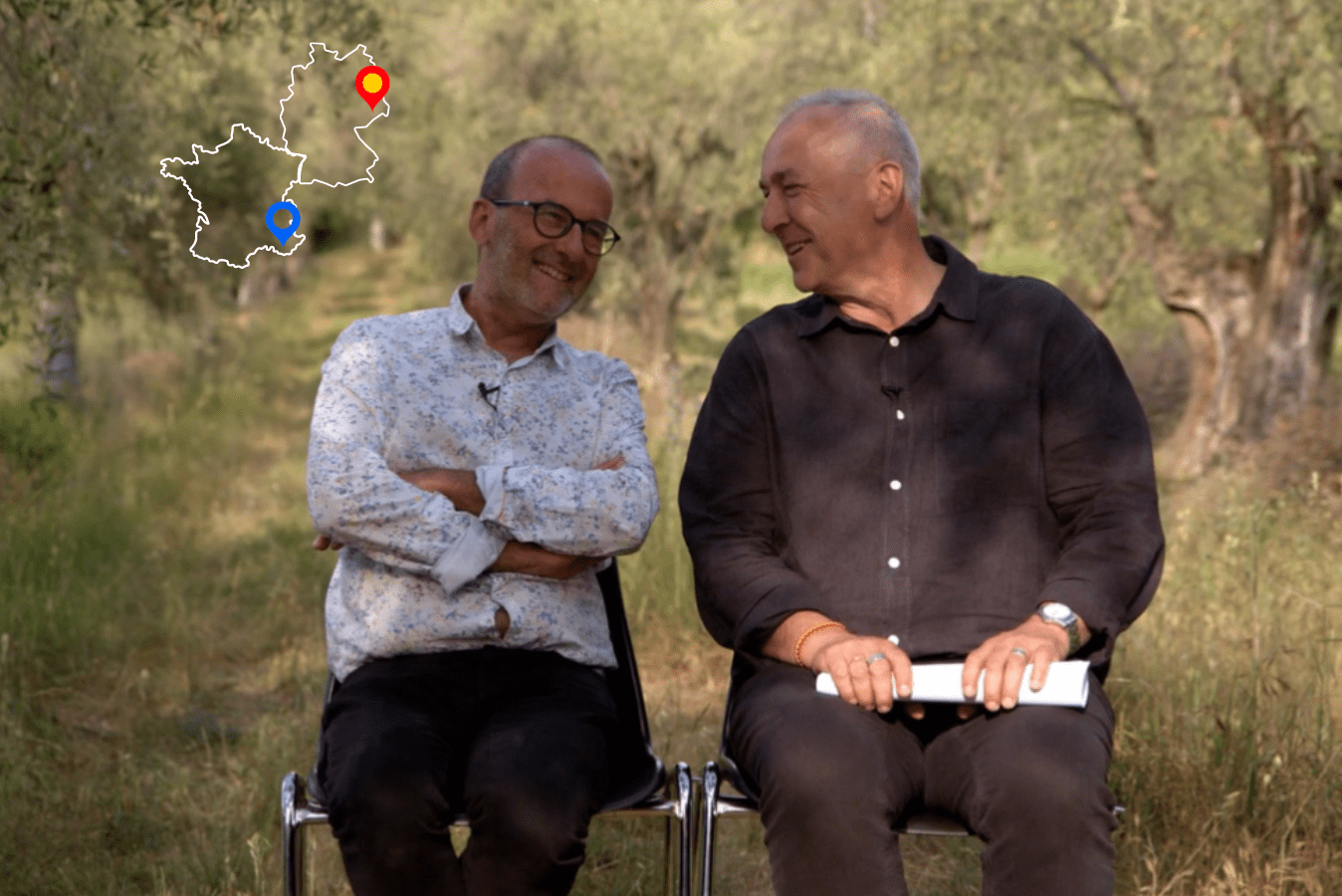 Gilles Pérole (à gauche) und Thomas Zschornak (à droite)