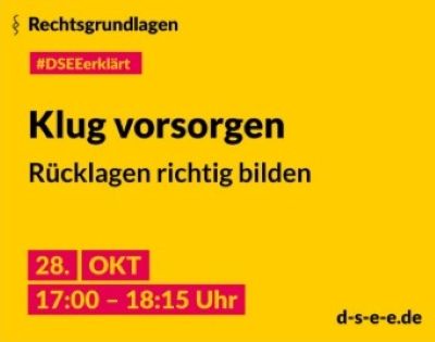 Online-Seminare der DSEE