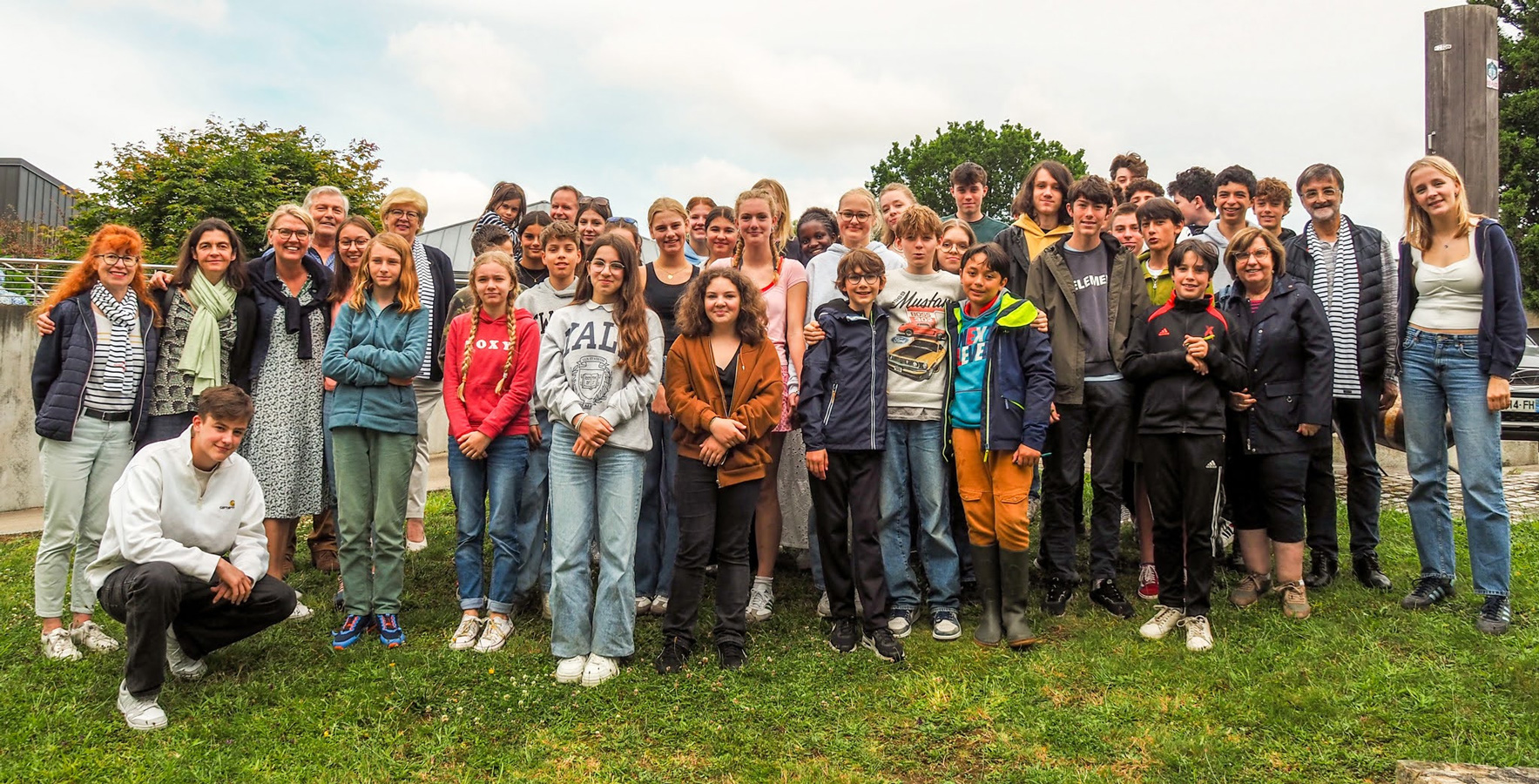 Die Gruppe des Jugendaustausches Fouesnant Meerbusch