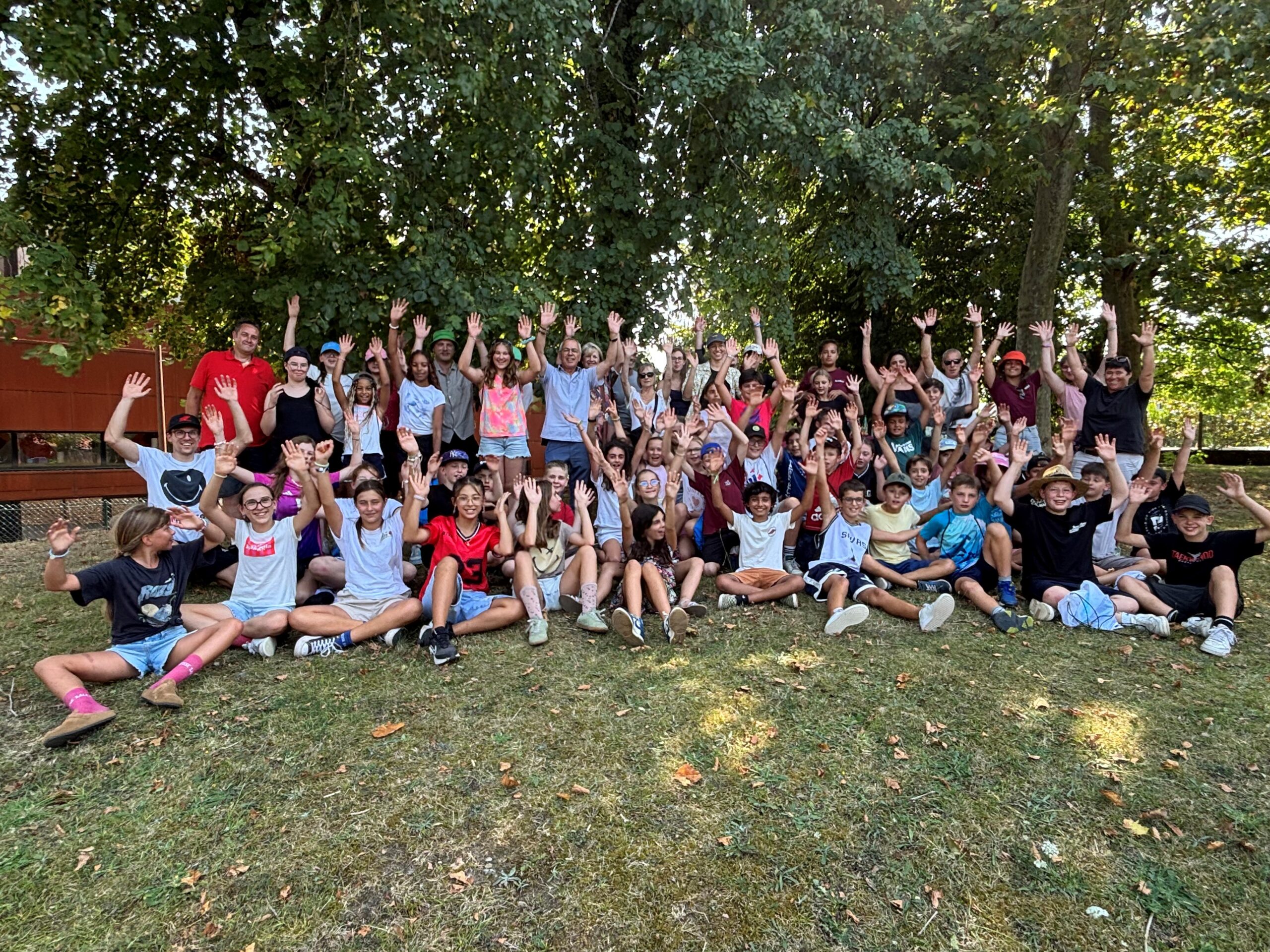 Empfangsimbiss mit den Kindern aus Ansbach am 11. August