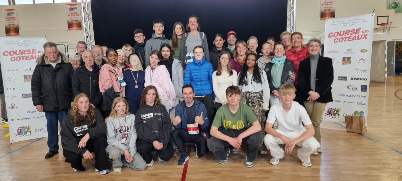 Schüler aus Wendlingen bei der Course des Coteaux