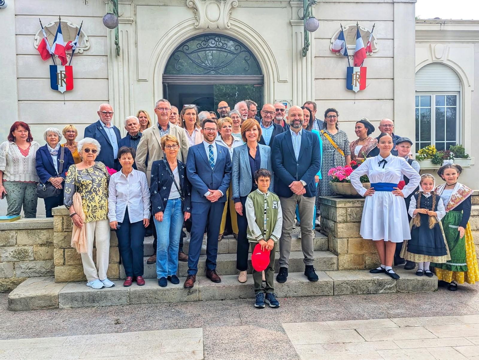 Delegation aus der deutschen Partnerstadt Markgröningen und der italienischen Partnerstadt Manerbio
