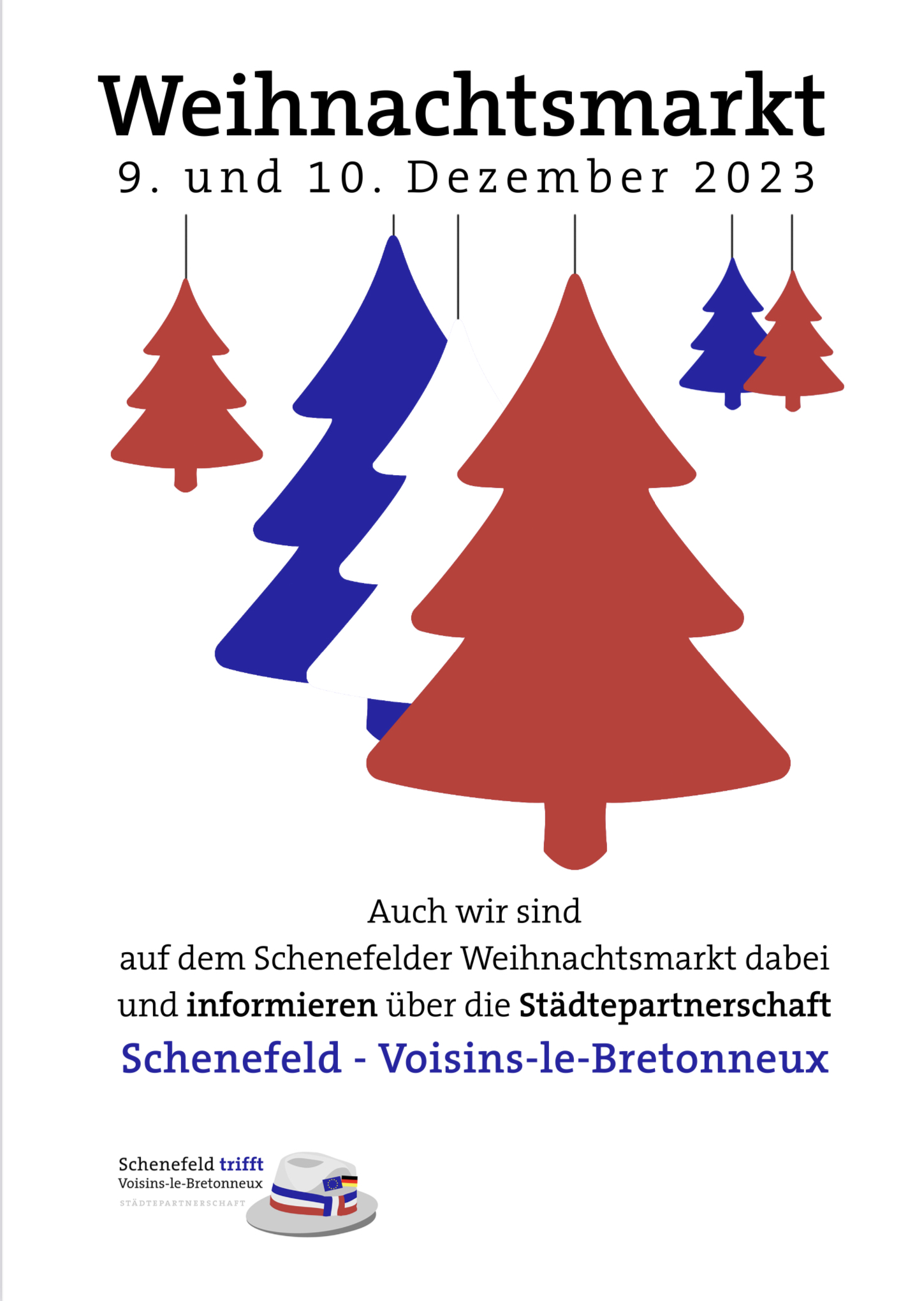 Weihnachtsmarkt auf dem Holstenplatz vor dem Rathaus