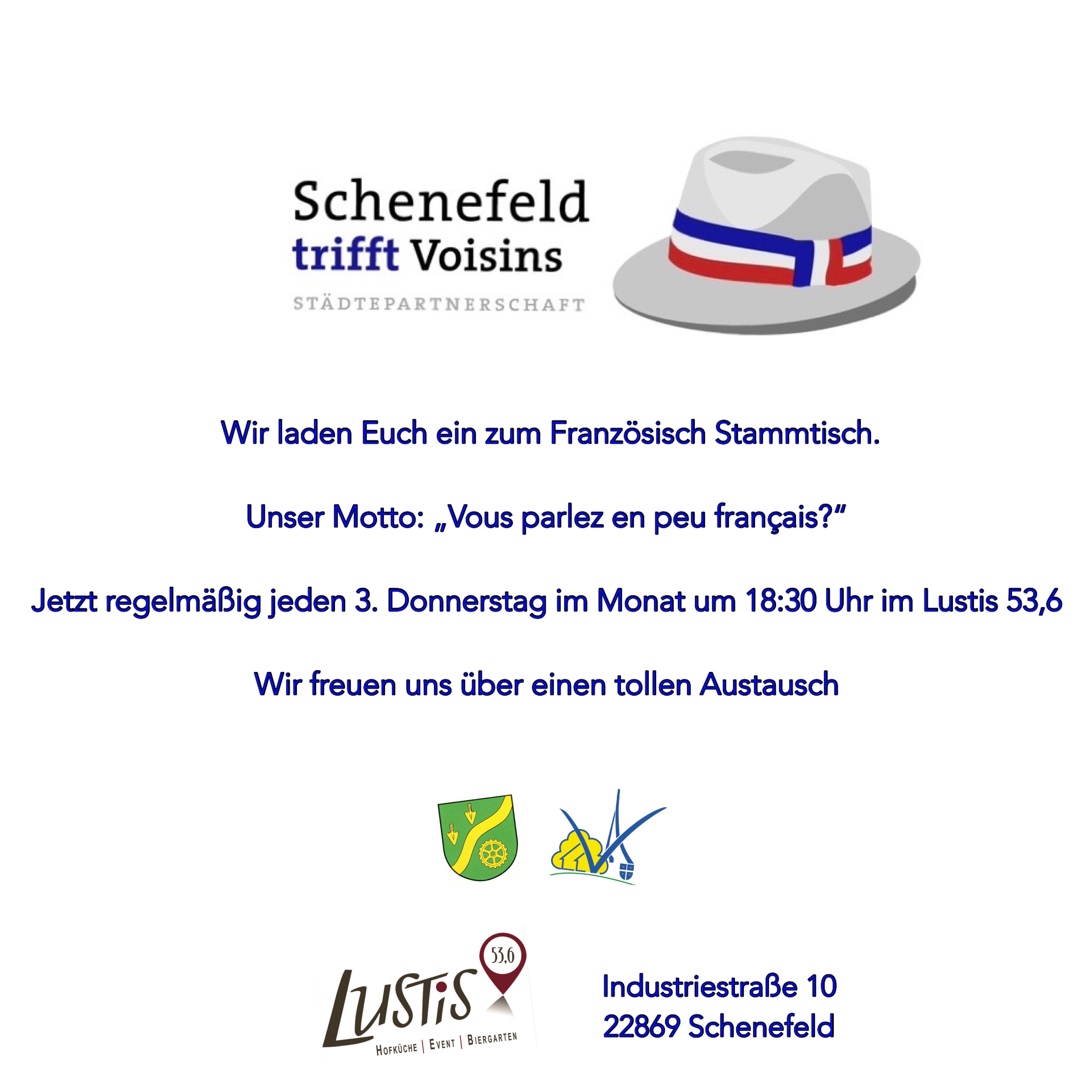Regelmäßiger Stammtisch für alle die Französisch sprechen wollen, es gerade lernen oder Interesse an der Sprache haben