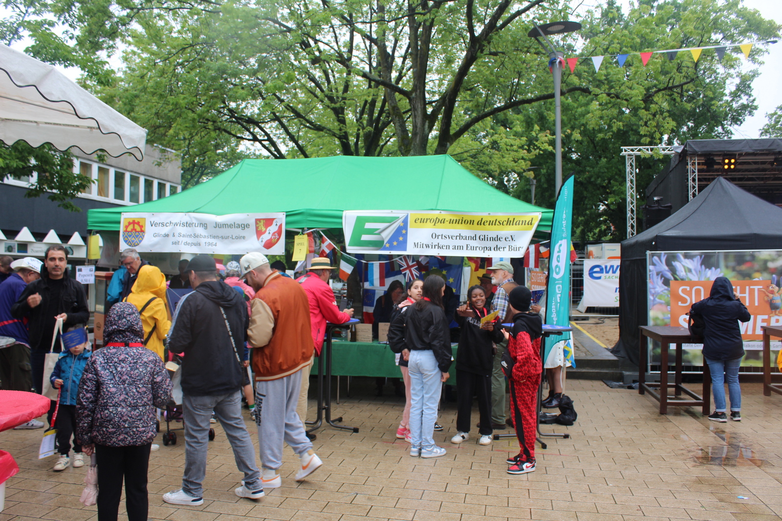 Stand der Partnerstadt beim Stadtfest