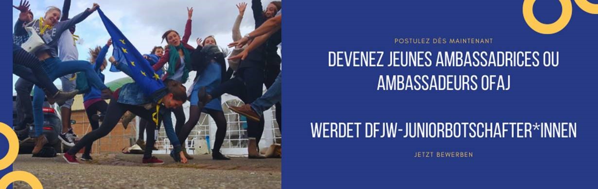 Appel à candidatures Jeunes Ambassadrices et Ambassadeurs