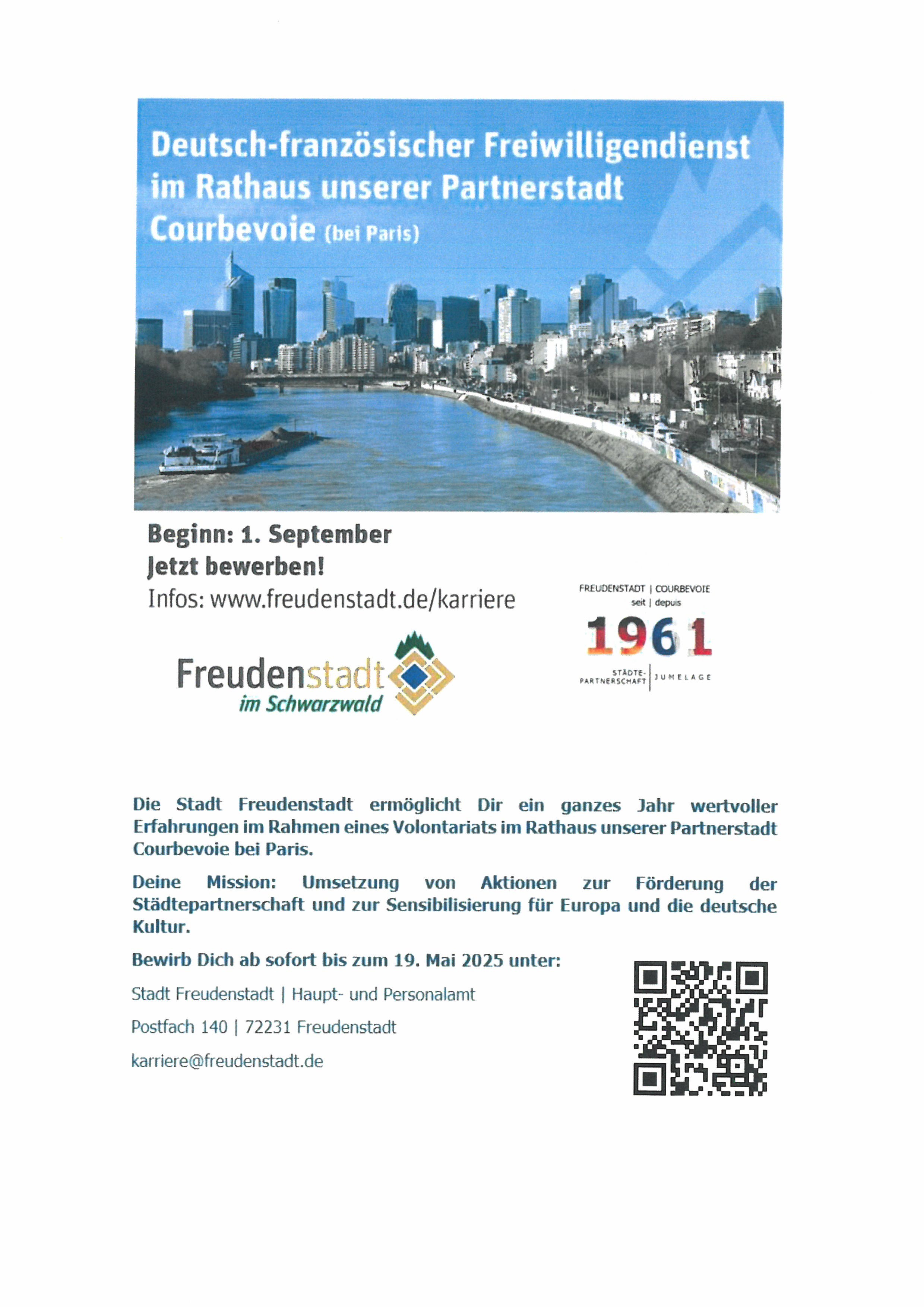 Deutsch-Französischer Freiwilligendienst in Courbevoie