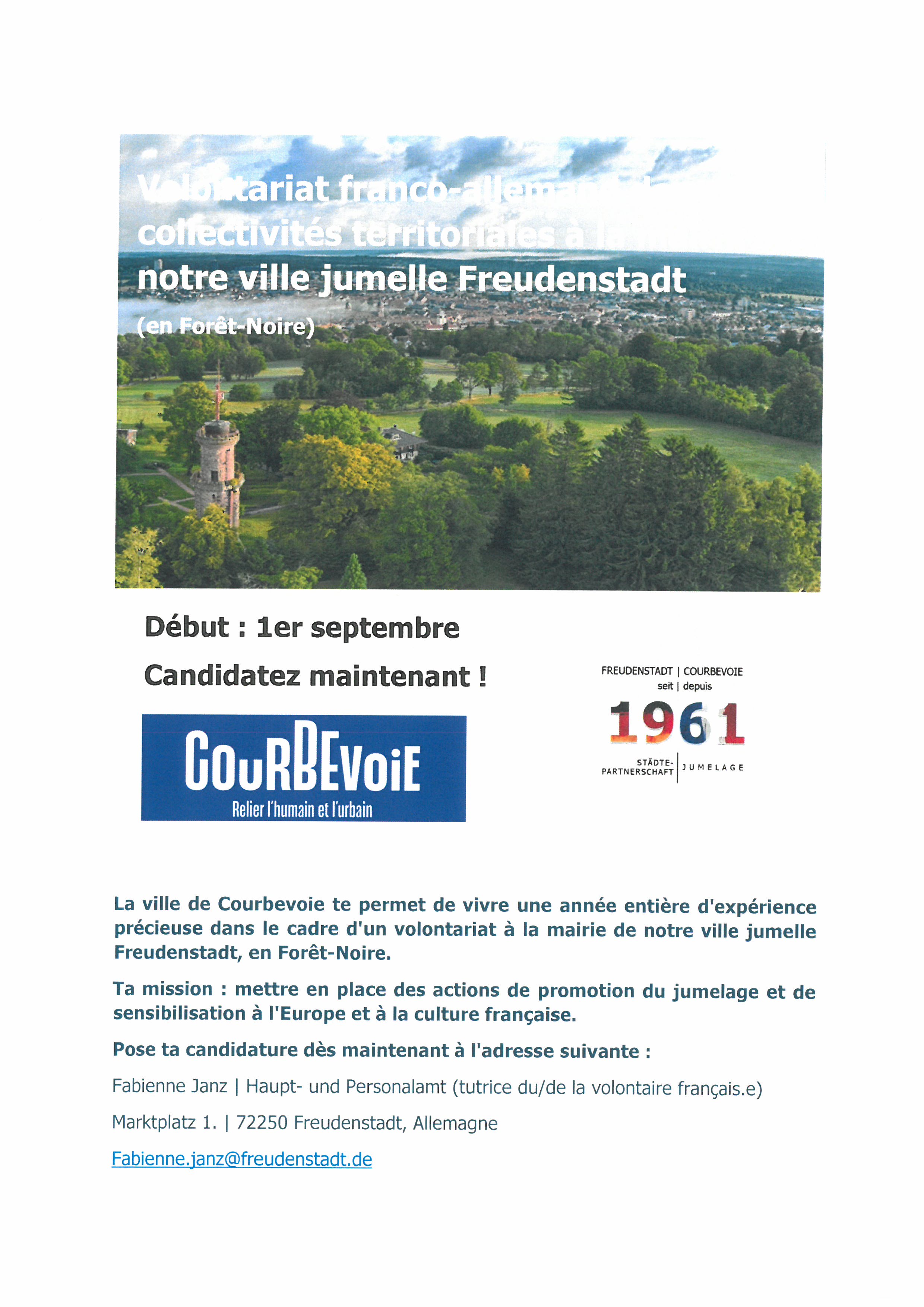 Volontariat franco-allemand à Freudenstadt