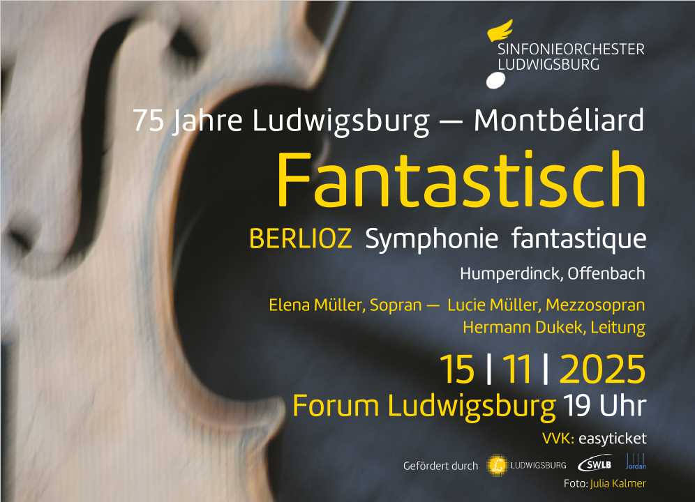 Konzerteinladung Sinfonieorchester Ludwigsburg 15.11.25