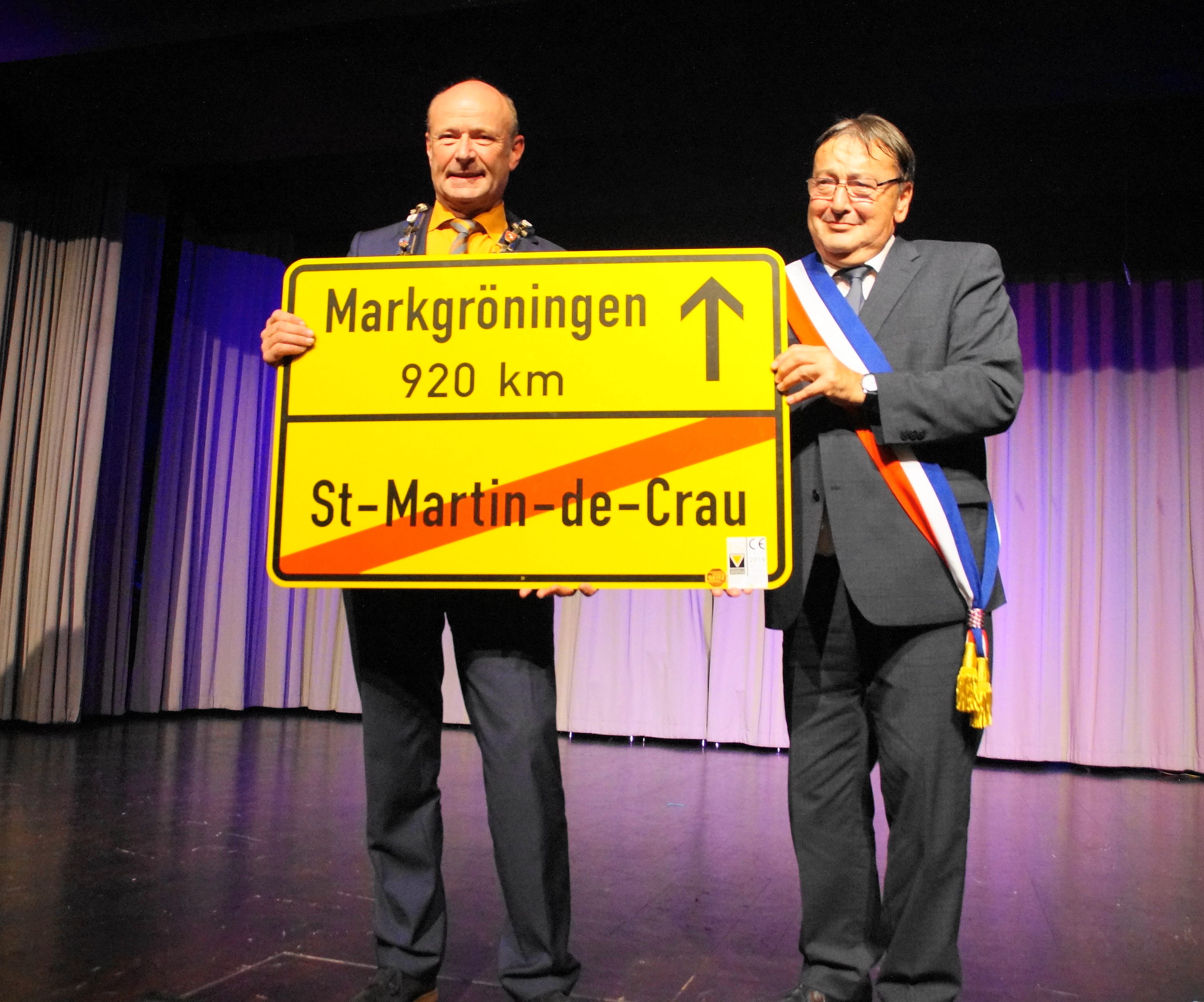 Lors du 30e anniversaire du jumelage, célébré en 2019 à Markgröningen