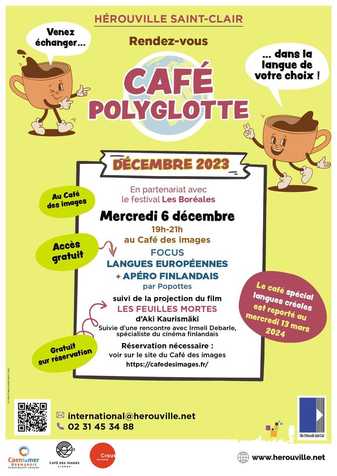 Café polyglotte à Hérouville