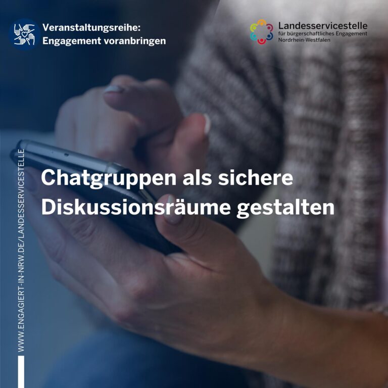 Chatgruppen als sichere Diskussionsräume gestalten - online
