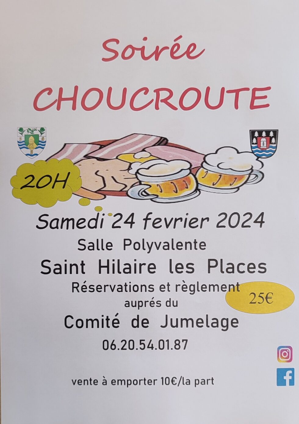 Sauerkrautabend in Saint-Hilaire-les-Places