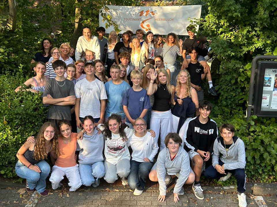 Les jeunes français et allemands du jumelage Fouesnant Meerbusch se rencontrent tous les étés