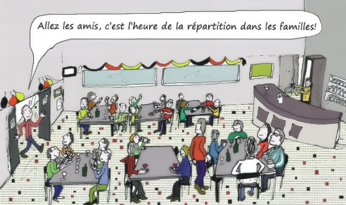 L'artiste Nicolas Auvinet a été chargé de documenter sous forme de bande dessinée le partenariat entre Zwiefalten et La Tessoualle à l'occasion de leur 45e anniversaire
