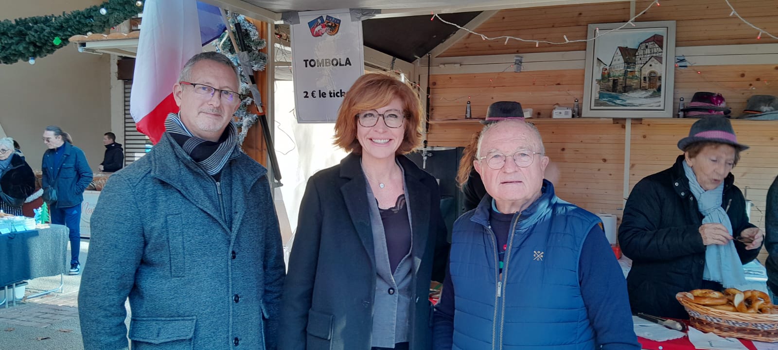 v.l.n.r: Mickaël DEMARQUE, Séverine DELLANEGRA, Henri NIEDEROEST