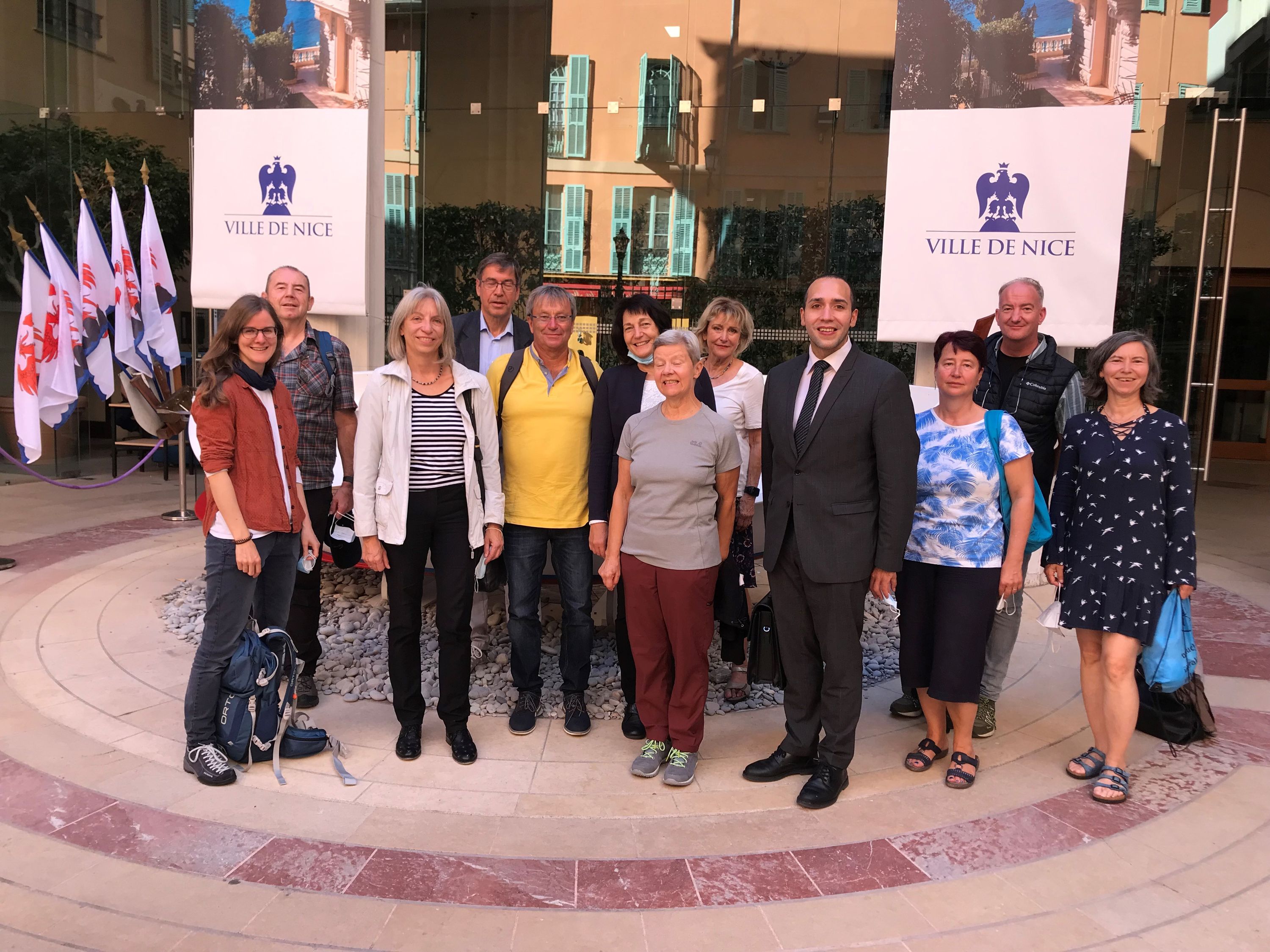 Le groupe de Nuremberg en visite dans la ville jumelle de Nice en octobre 2021
