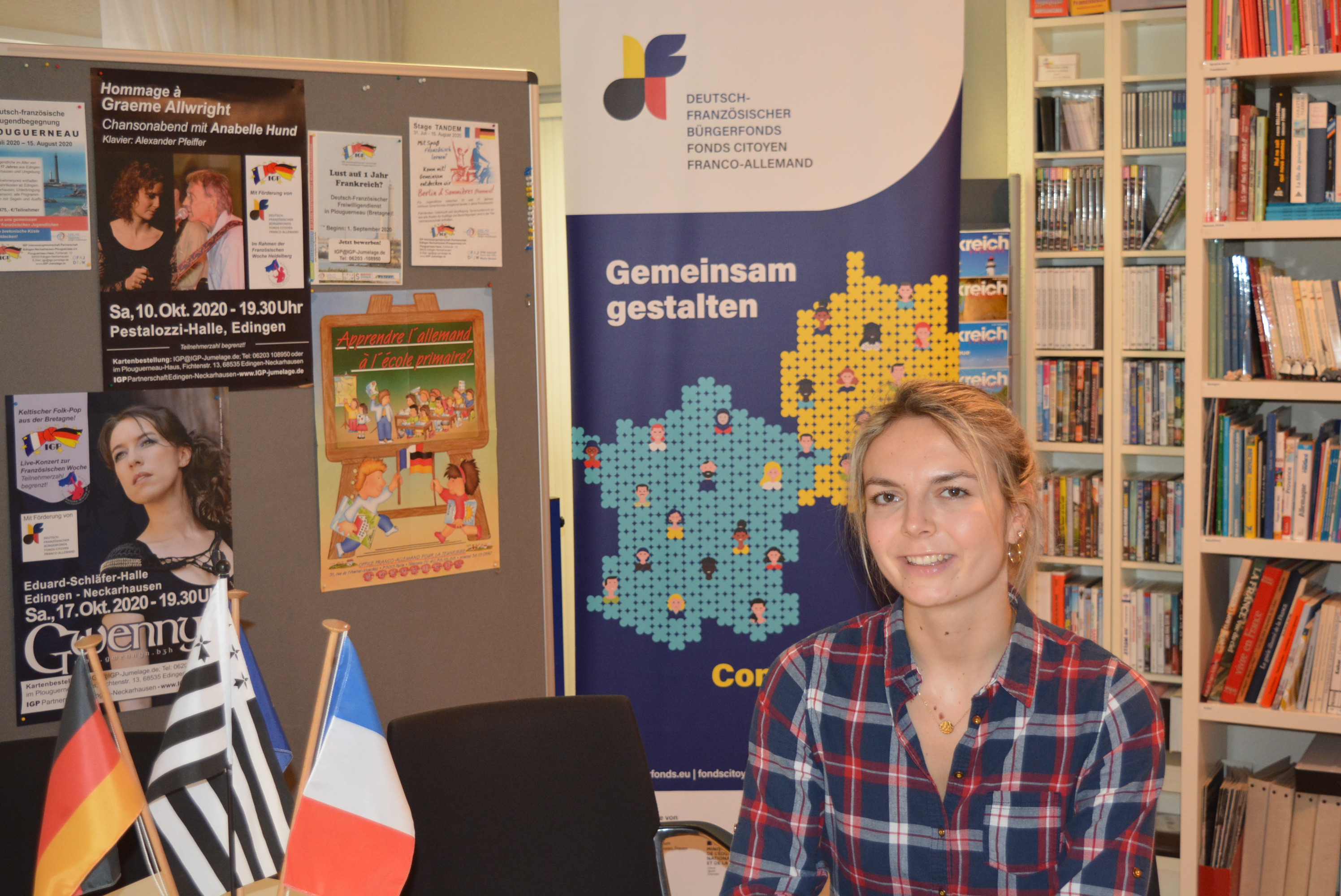 Jeune ambassadrice Mathilde Moreau à Edingen-Neckarhausen