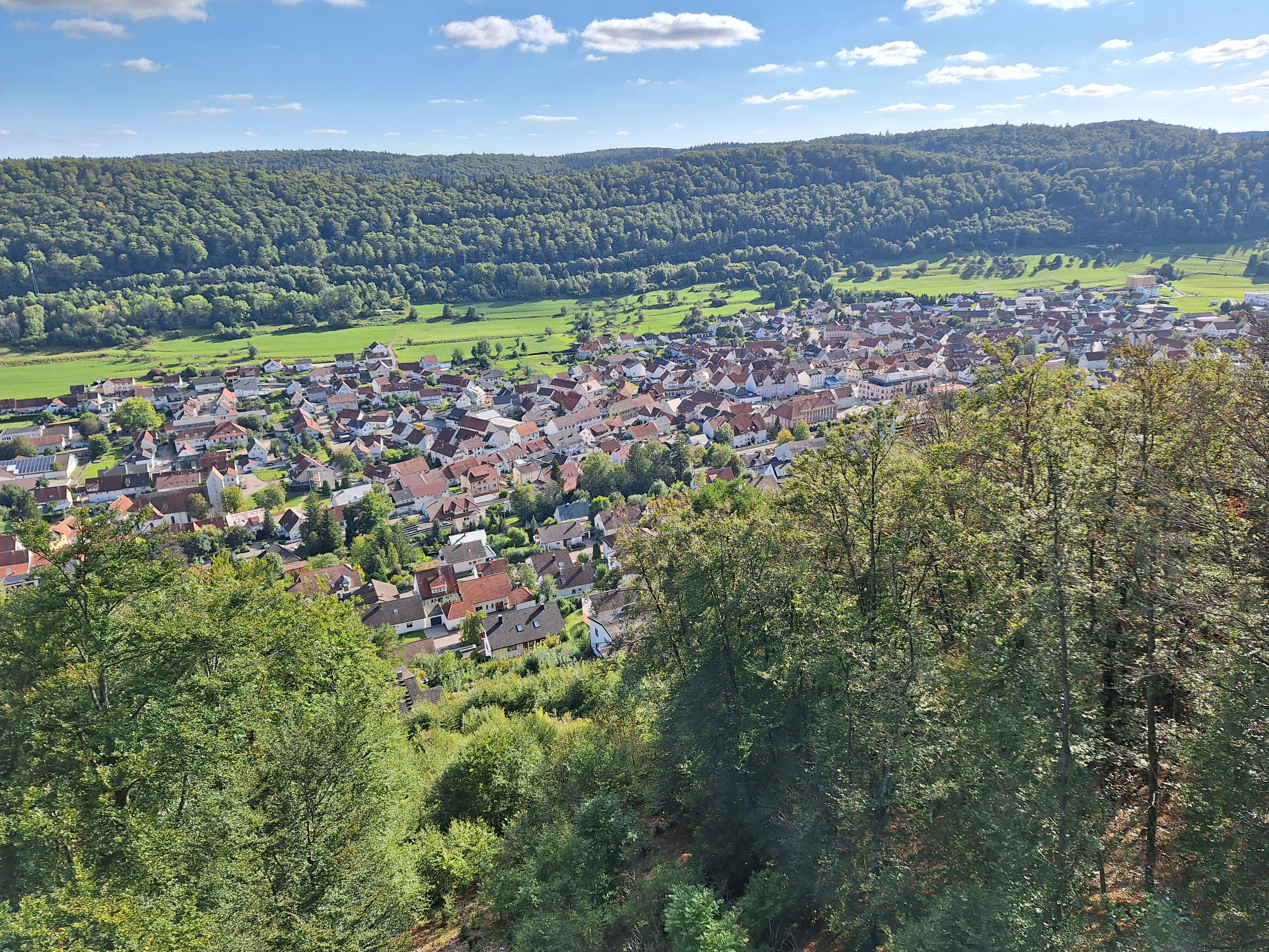 Stadt Burladingen auf der Hochfläche der Schwäbischen Alb